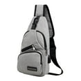 thumbnail image 4 of Bag Shoulder Bag Anti Travel Causal Message Pouch Backpack Gray, 4 of 8