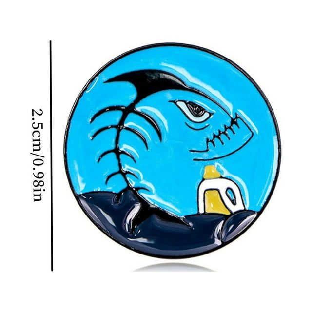 Lenago Ornament,Home Decoration Protection Of The Marine Series Pollution Environmentalist Badge, Backpack Jewelry Brooch
