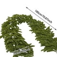 thumbnail image 3 of Christmas Norfolk Pine Garland - 6FT Real Touch Artificial Greenery Garland for Mantle, Fireplace, Table, Stairs, Indoor Outdoor Holiday Decor, and Anthropology Home Decor, 3 of 5
