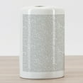 thumbnail image 3 of Grey Ceramic Toothbrush Holder, Classic Floral Swirling and Curving Victorian Pattern Embossing Effect Branches Art Graphic, Versatile Countertop for Bathroom, 4.5" X 2.7", Grey, by Ambesonne, 3 of 4