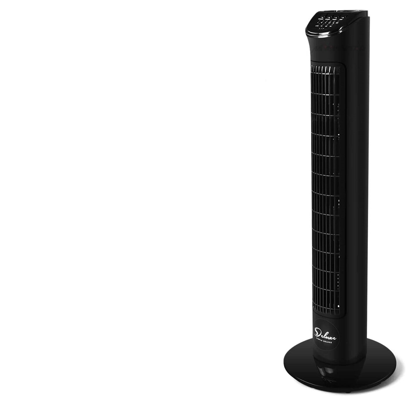 Black Standalone 32 in. Floor Fan with Remote Control