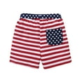 thumbnail image 4 of Otqutp 1 to 6 Years Child Running Short Pants Toddler Kids Printed Striped Shorts Independence Day Pants Boy's Shorts for 4th of July, 4 of 8