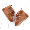 thumbnail image 4 of Xiaoxatg Versatile Solid Baby Sneakers for Winter - Thickened Soft Sole Warm Short Boots for Children Ideal for Girls and Boys 12-18 Months Brown, 4 of 6