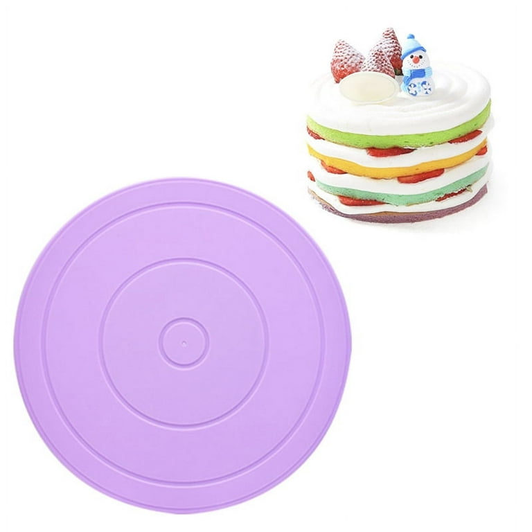 10.8inch Rotating Cake Turntable Lightweight Revolving Cake Decorating Stand  for Cake Painting Spraying Decoration Rotating Cake Turntable Rotating  Lightweight Revolving 10.8inch Revolving Purple 