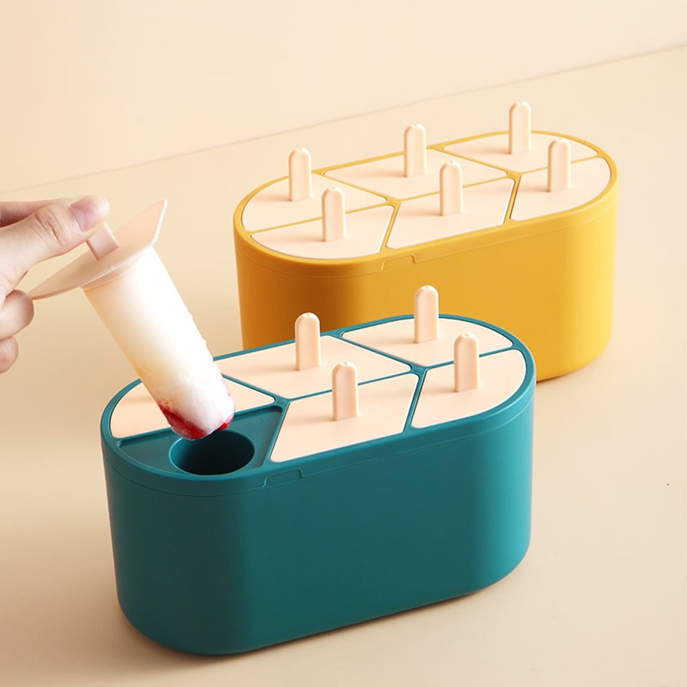 Dengjunhu 6 Cells Home Kitchen Plastic Geometric Handle DIY Ice Lolly ...