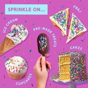 Fancy Sprinkles Deluxe Rainbow Crunchy Sprinkles, Dessert Sprinkles, 3.4 oz