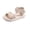 White, variant on REDARER Girls Sandals for Toddlers and Kids Comfortable Casual Party Wear Breathable Soft Sole Everyday Footwear,3.5-4 Years