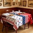 thumbnail image 2 of Mantel patriótico con bandera americana cubierta de microfibra cepillada para barbacoa del 4 de julio en la fiesta del Día de los Caídos, uso en interiores o exteriores, en varios tamaños, 2 of 6