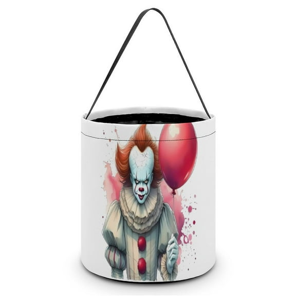 Pennywise Halloween Candy Bag, Trick Or Treat Bags - Light Candy Buckets & Tote Bags for Halloween Parties