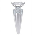 thumbnail image 5 of Auriga 925 Sterling Silver Princess and Baguette Cut Round CZ Engagement Ring Size 9 for Women, 5 of 5