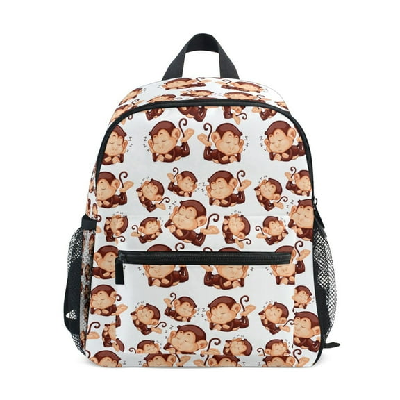 ALAZA Cute Monkey Sleeping School Backpack Small Bookbag Mini Bags