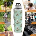 thumbnail image 7 of Sloth with Leaves 32oz Water Bottles with Straw Tritan Leakproof Sports Bottle BPA Free Clear for Fitness Gym Swimming Cycling, 7 of 7