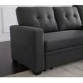 thumbnail image 6 of Modern Upholstered Pull-out Sectional Sofa (85×80×75cm, Fabric, Living Room) with Chaise, 6 of 9