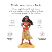tonies Toniebox 2 Screen-Free Audio Player Full Play Bundle for Kids 1+ with Moana, Disney Quiz Kingdom Tonieplay Game and Controller - Cloud Pink