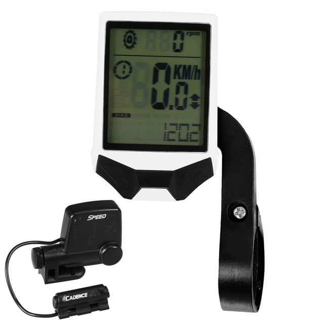 Cycling Wireless Computer Bike Computer Cadence Multifunctional Rainproof Cycling Computer with Backlight LCD