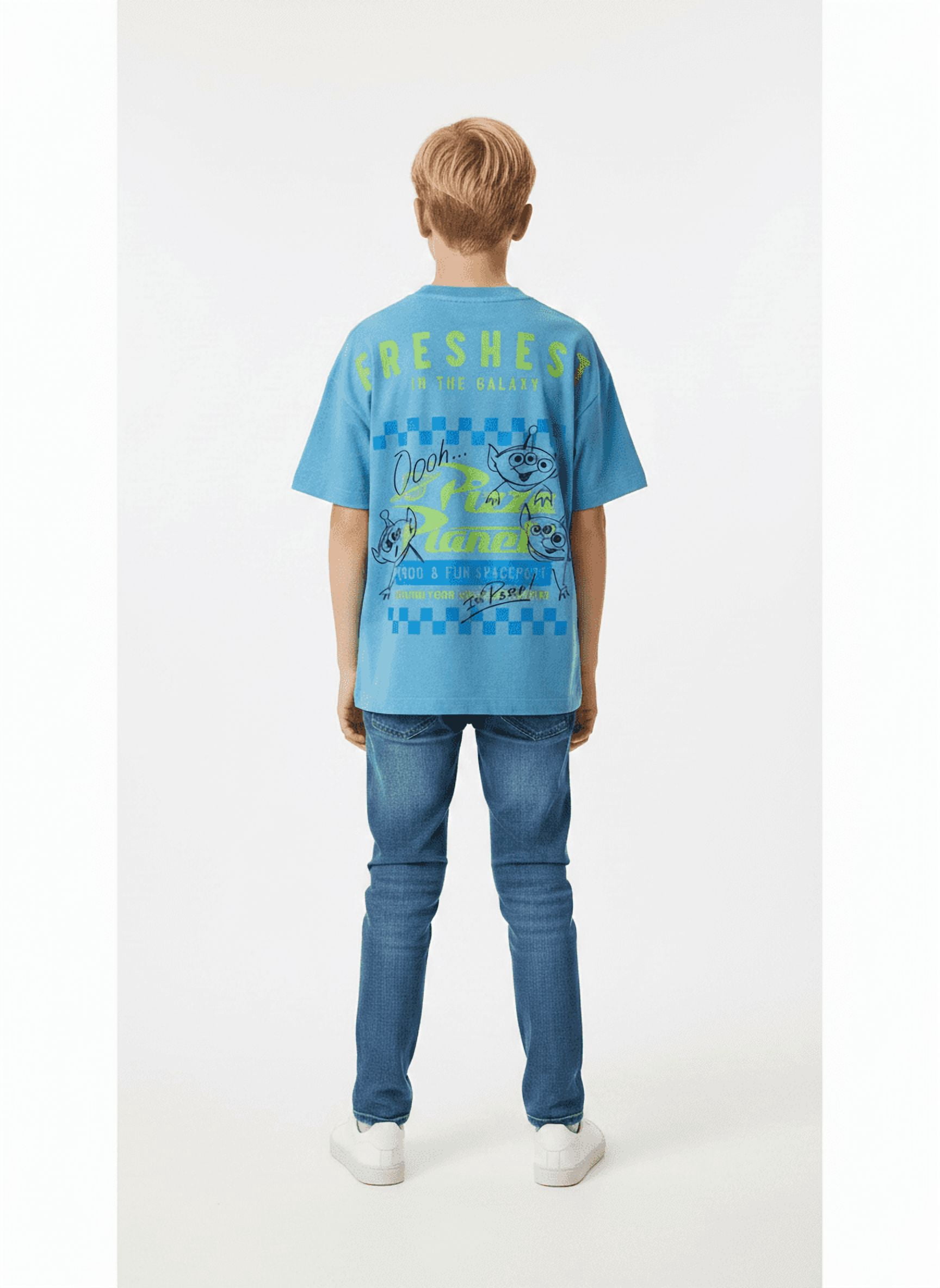 Toy Story Boys Mineral Wash Graphic Tee with Short Sleeves, Sizes 4-18