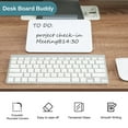 TOWON Mini Glass Whiteboard, 8"x6" Small Desk Dry Erase White Board