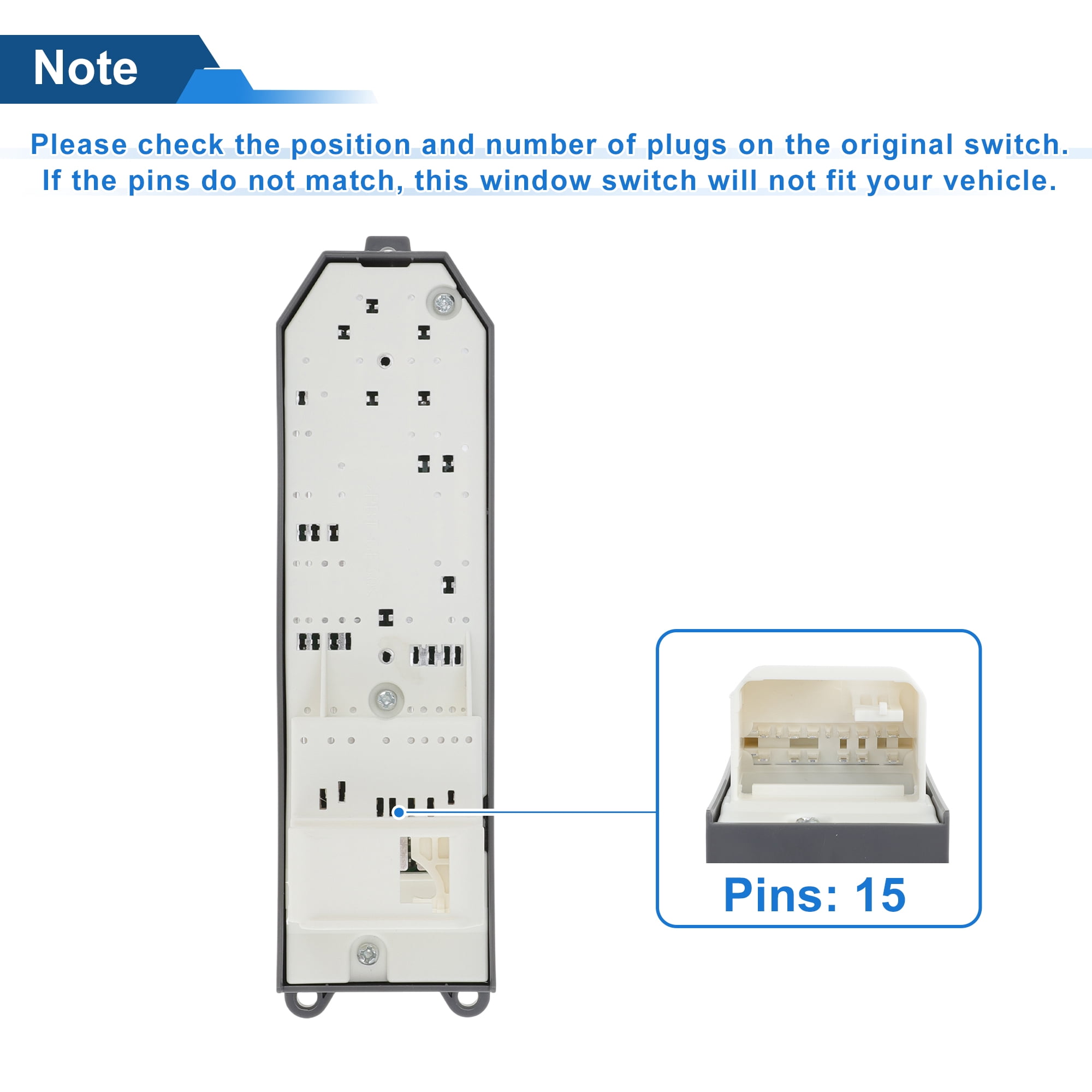 Unique Bargains Power Window Switch for Toyota Yaris 2012-2018 Front Left Driver Side