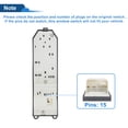 thumbnail image 4 of Interruptor de ventana eléctrica del lado del conductor delantero para Toyota Yaris 2011-2019 Número de control de ventana No.8482052470 Negro, 4 of 7
