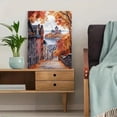 thumbnail image 5 of Autumn Castle Town Watercolor Wall Art/Canvas Print， Suitable for Living Room， Bedroom， Dining Room， Office， Hallway Decoration, 5 of 8