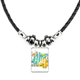 thumbnail image 1 of el mes de agosto la luz temporada ilustración collar a mano colgante de cuerda de cuero Unbranded M, 1 of 3
