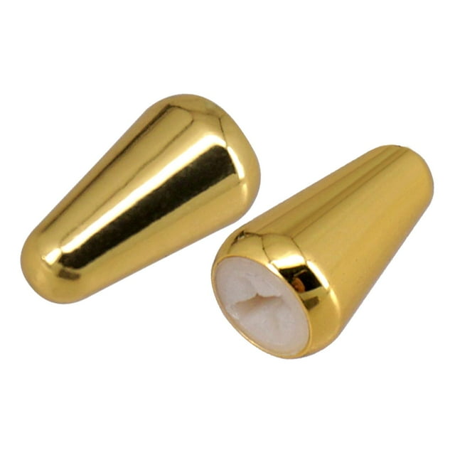 2 piezas de Tapas de punta de Perilla de interruptor de palanca de 3 vías y 5 vías CUTICAT Oro