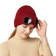 thumbnail image 4 of vnanda Warm Winter Hat Winter Hat with Glasses Unisex Knitted Beanie for Warmth Style Glasses Knitted Hat, 4 of 8
