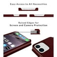 thumbnail image 2 of LUPA Legacy Compatible with iPhone 12 Wallet case for Women & Men - 12 Pro case with Card Holder [Slim and Durable] Faux Leather - Flip Cell Phone case, Folio Credit Cover - Burgundy, 2 of 3