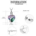 thumbnail image 2 of Tree of Life Heart Urn Necklace for Men Women Heart Cremation Jewelry with Birthstone Crystal Memorial Keepsake Jewelry Gifts for Human Adult Ashes, 2 of 8