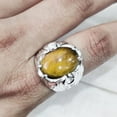 thumbnail image 4 of Tiger Eye Mans Ring, Natural Tiger Eye Ring, Birthstone Ring, Silver Jewelry, 925 Silver Ring, Birthday Gift, Heavy Mens Ring, Arabic Design, Ottoman Style Ring, Christmas, Turkey Mens Signet Ring, 4 of 5