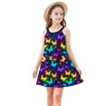 thumbnail image 4 of FAHXNVB Cami Dress for Girls Cute Graphic Print Sleeveless A-Line Swing Casual Dresses Summer Fashion Comfy Beach Dress 4-15 Years, 4 of 8