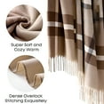 thumbnail image 6 of TELOLY Women's Plaid Blanket Scarf Shawl Wrap Warm Cozy Winter Poncho Cape with Tassels Stylish Oversized Checkered Design, 6 of 7