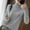 Grey, variant on Turtleneck Sweater Women's Autumn And Winter New Thickened Korean Women's Solid Color Pullover Loose Knitted Long Sleeved Bottoming Shirt