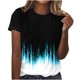 thumbnail image 1 of Tops Cortos para Mujeres Casual de Moda Impreso Cuello Redondo, Camiseta de Manga Corta para el Uso Diario, Fiesta Y Cómodo, 1 of 4