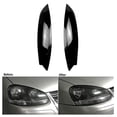 thumbnail image 3 of Faros negros brillantes, cubiertas para párpados y cejas, pegatinas para faros delanteros de pestañas, compatibles con Golf 5 R32 Mk5, 3 of 5