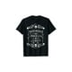 thumbnail image 1 of Plus Size Women's Gothic Skull & Floral Print T-Shirt - "Weird inked & Curvy" edgy Graphic Tee, Black Round Neck Short Sleeve Casual Top for Summer, 1 of 6