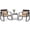 Mix Brwon + Beige, variant on Costway 3-Piece Outdoor Rocking Bistro Set, Patio Rocking Chairs & Coffee Table Set Mix Brwon + Beige