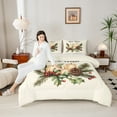 thumbnail image 4 of Castle Fairy 2-Piece Twin Size Comforter Set, Pinecone and Berry Christmas Print, 4 of 8