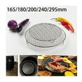 thumbnail image 2 of Topboutique Multi-Purpose Barbecue Racks Tray Stainless Steel Cross Wire Round Steaming Cooling Rack with 3 Legs (Diameter:7 inches/18cm)Perfect for Christmas, Halloween, Thanksgiving, 2 of 8