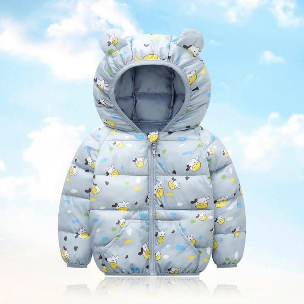Quilted jacket with cartoon detail