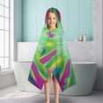 thumbnail image 6 of Colorful Tie Dye Burst Pattern Hooded Bath Towel，50"x30" for Ages 3 To 12 Kids, Quick Dry Lightweight Soft Microfiber Hood Beach Towel Cover Up for Kids, 6 of 7