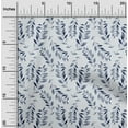 thumbnail image 2 of oneOone Cotton Poplin Light Dusty Blue Fabric Leaves Diy Clothing Quilting Fabric Print Fabric By Yard 56 Inch Wide, 2 of 6