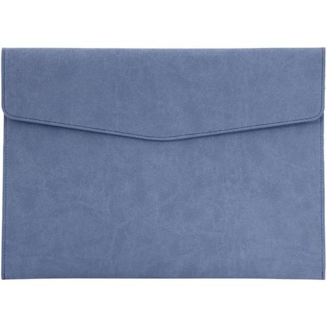 Large Capacity A4 Leather Document Pouch Business Office Information Bag