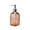 Orange, variant on Wave Pattern Liquid Soap Dispenser Bottle 350ml Colored Glass Pump Container for Shampoo Shower Gel Bathroom Kitchen Refillable Press Type with Unique Textured Design