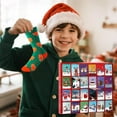 thumbnail image 2 of 2025 Christmas Advent Calendar, Christmas Sock Advent Calendar, Countdown Gift for Adults Xmas Party, Xmas Countdown Calendar, 2 of 9