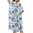 thumbnail image 4 of Xoenoiee Boho Mandala Hydrangea Butterfly Print Women's Swimsuit Cover Up 2026 Casual Short Sleeve Kimono Cardigan Lightweight Summer Casual Open Front Cardigans, 4 of 7