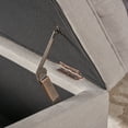 thumbnail image 3 of GDF Studio Heathbrooke Contemporary Tufted Storage Ottoman, Light Gray and Dark Brown, 3 of 6