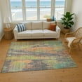thumbnail image 7 of Addison Rugs Mayfield Premium Machine Washable Transitional Abstract Orange Rectangle Rug, 10' x 14', 7 of 7