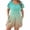 ☪487-Green, variant on Women's Casual Loose Fashion Plus Size Gradient Print Pocket Petal Short Sleeve Jumpsuit - Flattering One-Piece Romper with Artistic Detail for Curvy Style