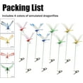 thumbnail image 2 of HaCpiu 8Pcs Fake Dragonfly Clips Garden Decor, 12" Outdoor Dragon Fly Decor, 3D Realistic Insect Shape Decoration for Patio, Lawn, Backyard, Garden Decor & Yard Ornaments, 2 of 4